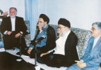 خاتمی، عارف و حبیبی در دیدار با رهبری